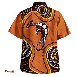 Amazing Aussie Australia Aboriginal Art With Kangaroo Hawaiian Shirt
