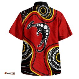 Amazing Aussie Australia Aboriginal Art With Kangaroo Hawaiian Shirt