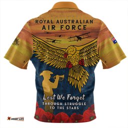 Amazing Aussie Australia Anzac Day Lest We Forget Royal Australian Air Force Hawaiian Shirt