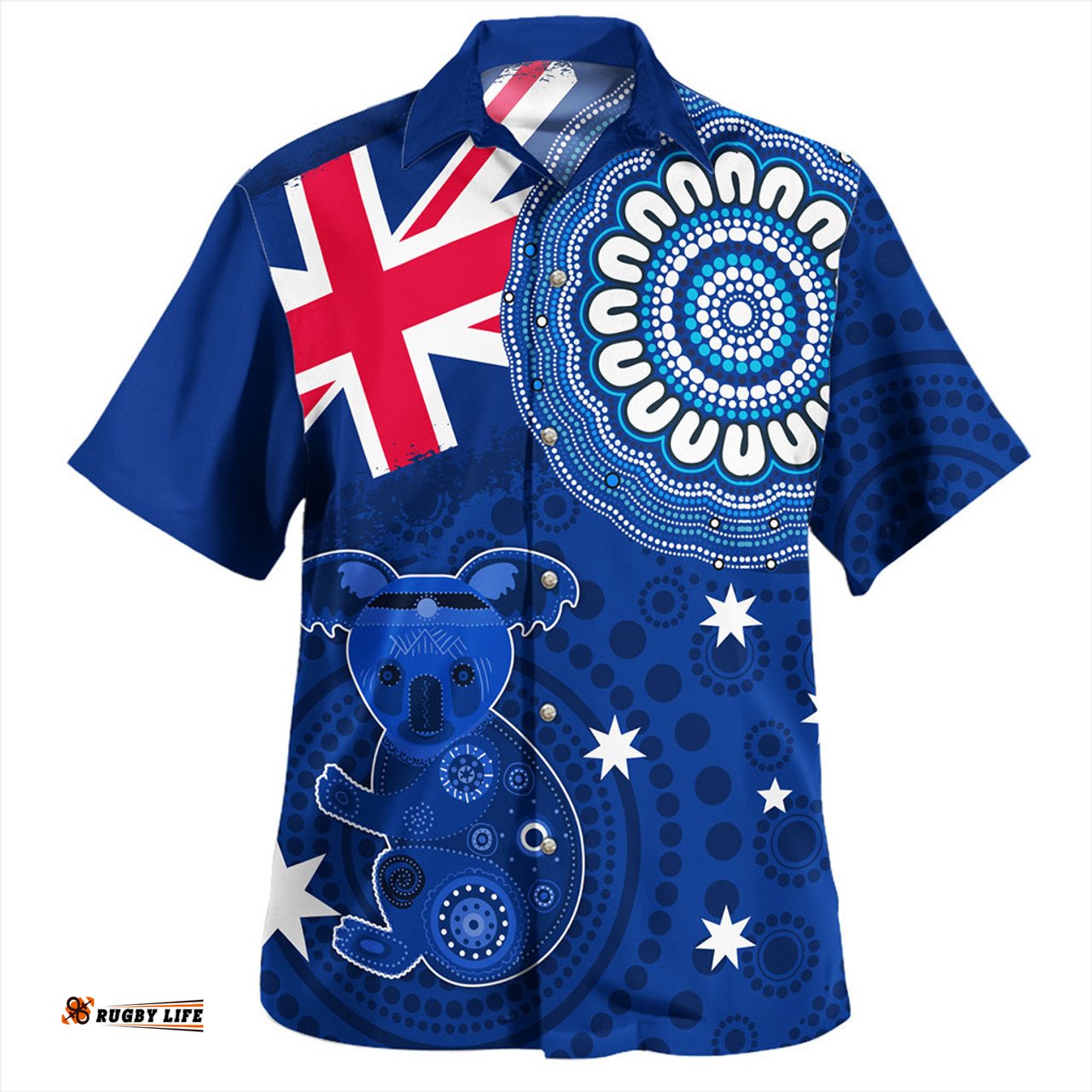 Amazing Aussie Australia Flag With Koala Aboriginal Hawaiian Shirt