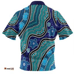 Amazing Aussie Australia Turtles Aboriginal Custom Dreamtime River And Turtles Dot Art Painting Hawaiian Shirt