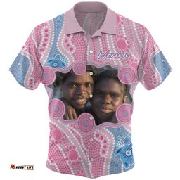 Amazing Aussie Australia Personalised Aboriginal Custom River And Turtles Dot Art Painting Pink Hawaiian Shirt