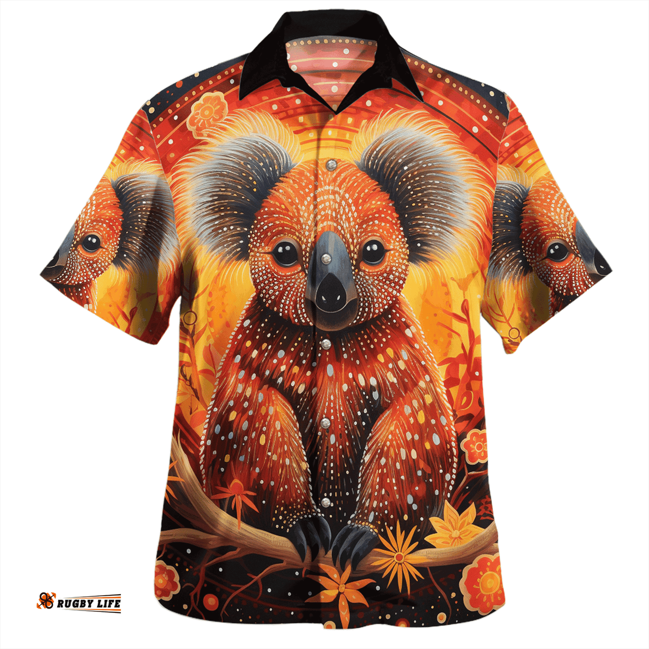 Amazing Aussie Australia Koala Custom Dreaming Art Koala Aboriginal Inspired Hawaiian Shirt