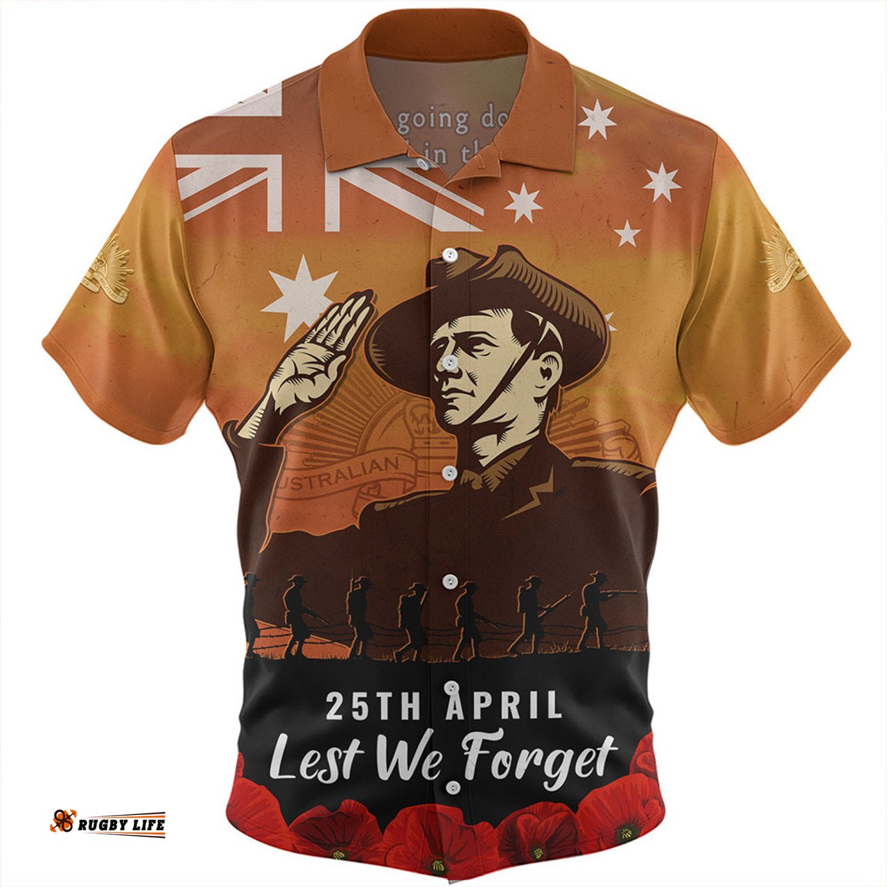 Amazing Aussie Australia Anzac Day Soldiers Salute To Remember Of Our Heroes Hawaiian Shirt