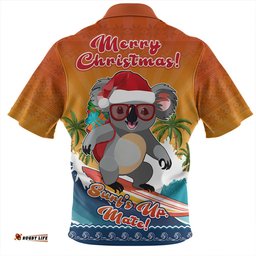 Amazing Aussie Australia Merry Christmas Surf's Up, Mate Koala Hawaiian Shirt