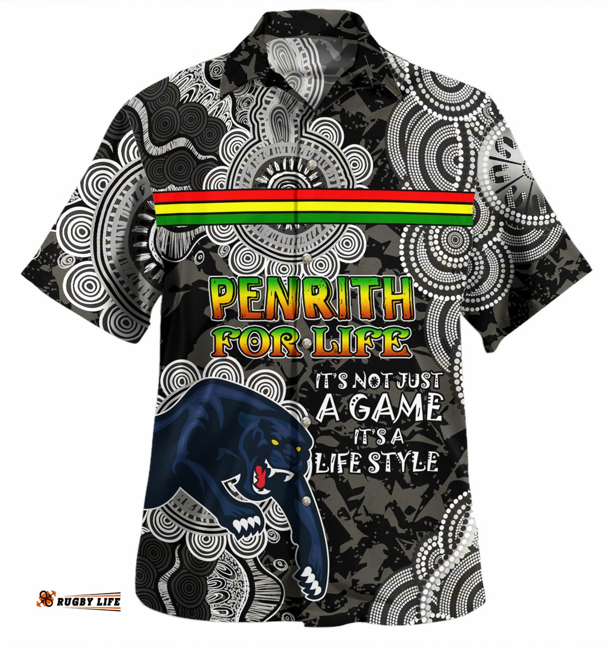 Amazing Aussie Penrith Panthers Custom Penrith Panthers For Life Shirt Hawaiian Shirt