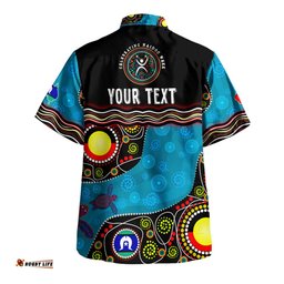 Amazing Aussie Australia Custom Naidoc Week Culture Art With River And Tortoise Aboriginal Hawaiian Shirt
