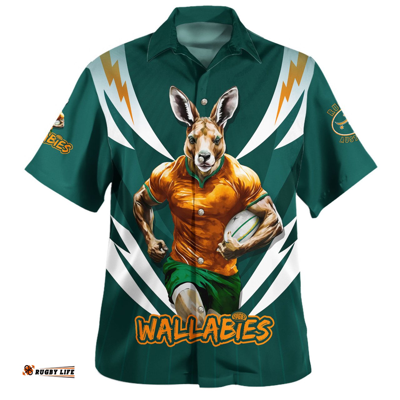 Amazing Aussie Australia Wallabies Championship Sport Style Hawaiian Shirt