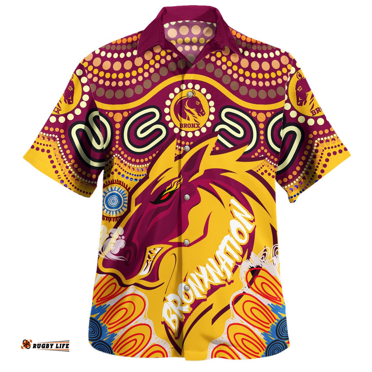 Amazing Aussie Brisbane Broncos Custom Indigenous Bronxnation Sport Hawaiian Shirt