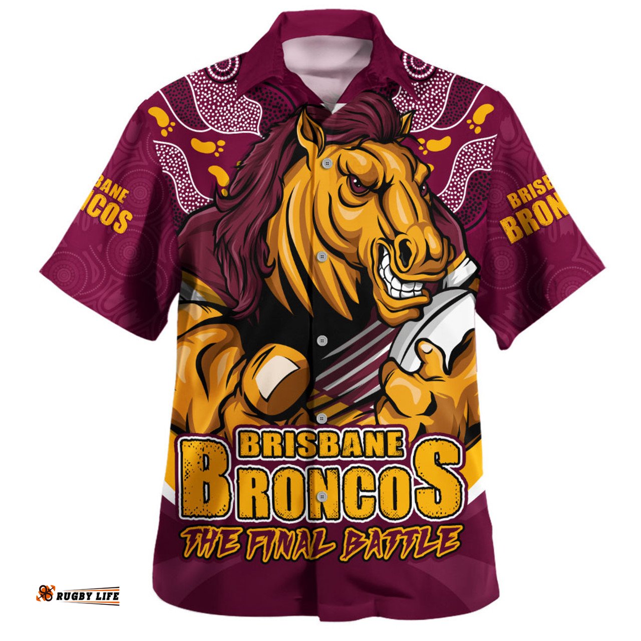 Amazing Aussie Brisbane Broncos Final Clash Battle Edition Hawaiian Shirt