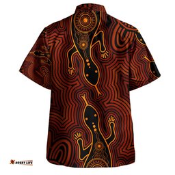Amazing Aussie Australia Aboriginal Inspired Goanna Aboriginal Art Hawaiian Shirt
