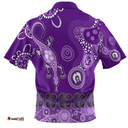 Amazing Aussie Australia Goanna Aboriginal Indigenous Dot Goanna (Purple) Hawaiian Shirt