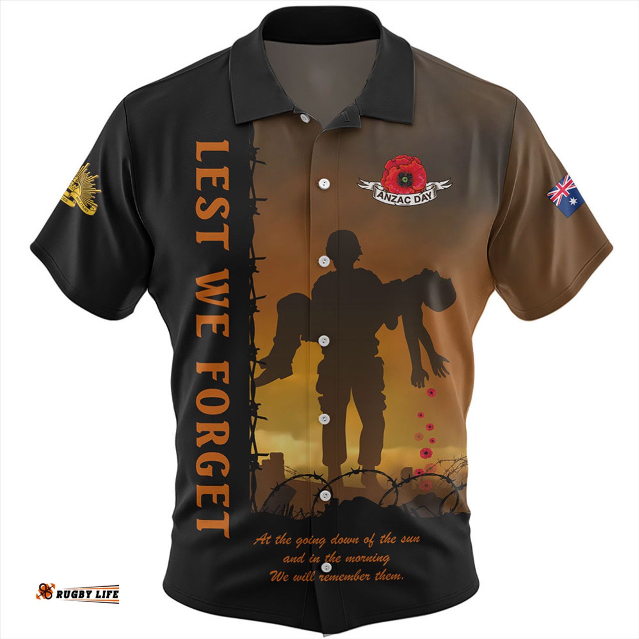 Amazing Aussie Australia Anzac Day Remember Them Today, Everyday And Always Hawaiian Shirt