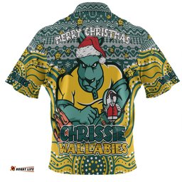 Amazing Aussie Australia Wallabies Christmas Custom Christmas Knit Patterns Vintage Jersey Ugly Hawaiian Shirt