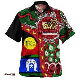 Amazing Aussie Australia Naidoc Week Indigenous Culture Inspired Dot Art Painting With Hunting Hawaiian Shirt
