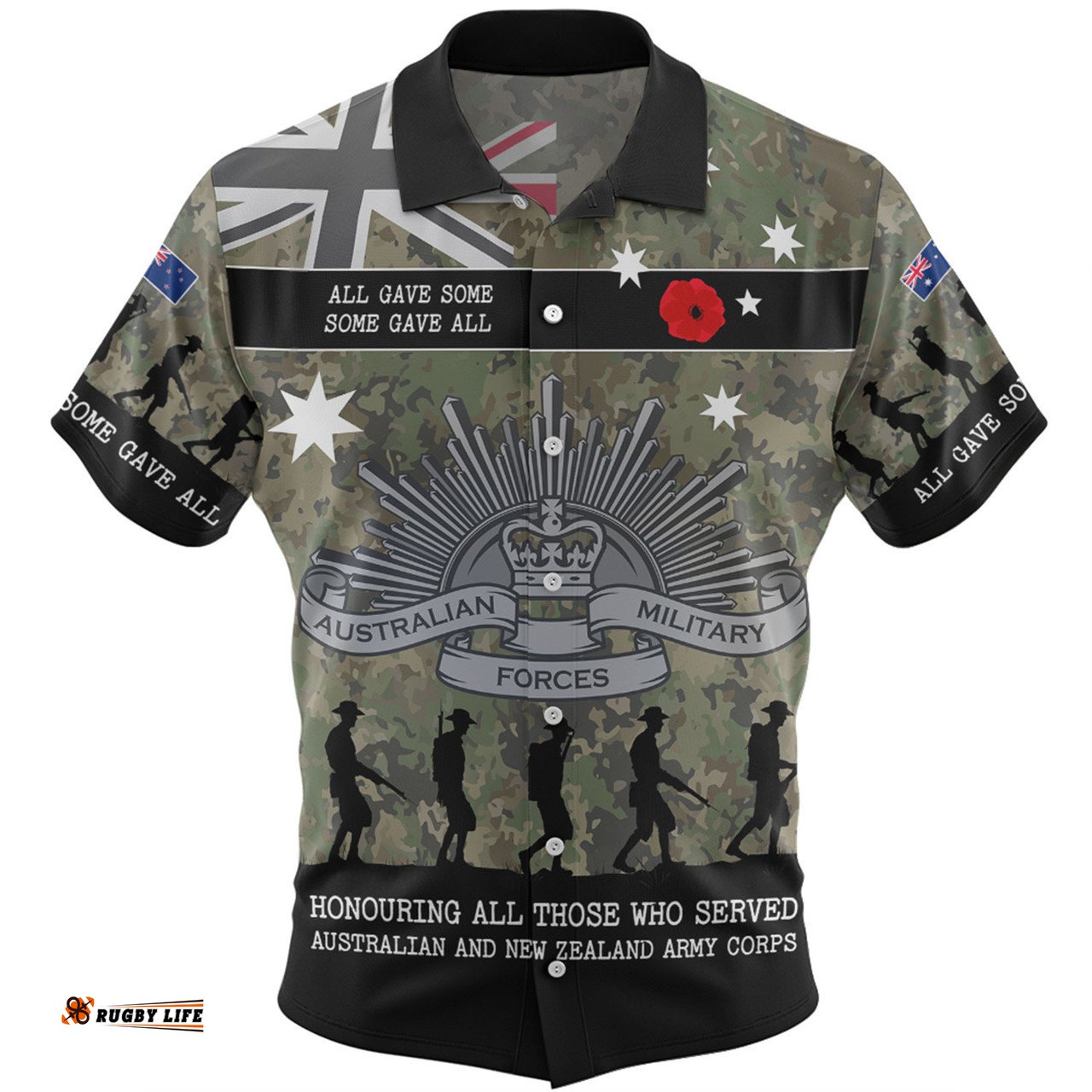 Amazing Aussie Australia Anzac Day Australia and New Zealand Warriors All gave some Some Gave All Hawaiian Shirt