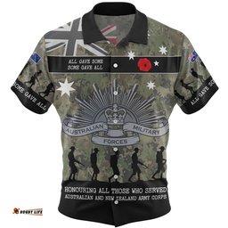 Amazing Aussie Australia Anzac Day Australia and New Zealand Warriors All gave some Some Gave All Hawaiian Shirt