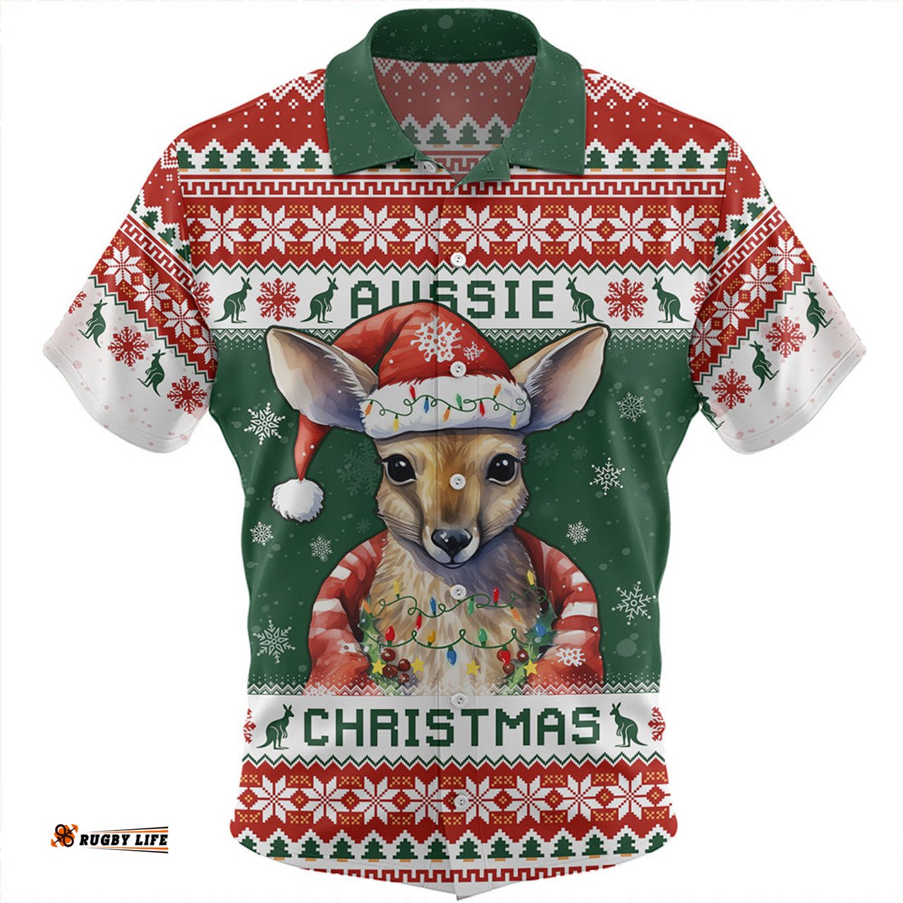 Amazing Aussie Australia Merry Christmas Spirit Kangaroo Edition Hawaiian Shirt