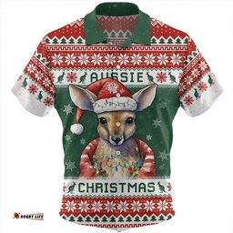 Amazing Aussie Australia Merry Christmas Spirit Kangaroo Edition Hawaiian Shirt
