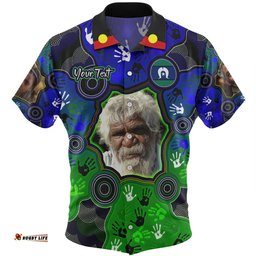 Amazing Aussie Australia Torres Strait Islands Custom Aboriginal Dot Art Indigenous Handprints Personalised Photo Hawaiian Shirt