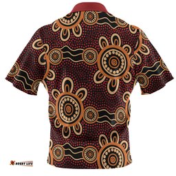 Amazing Aussie Australia Dot Painting Inspired Aboriginal Aboriginal Dot Pattern Painting Art Hawaiian Shirt