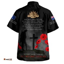 Amazing Aussie Australia Anzac Australia Remember Ver3 Hawaiian Shirt