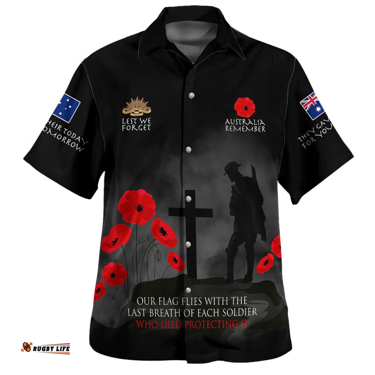 Amazing Aussie Australia Anzac Australia Remember Ver3 Hawaiian Shirt