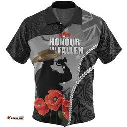 Amazing Aussie Australia Anzac Day Custom Australia And New Zealand Warriors Honour The Fallen Lest We Forget Hawaiian Shirt