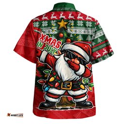 Amazing Aussie Australia Santa Dabs Down Under Xmas In July Edition Hawaiian Shirt