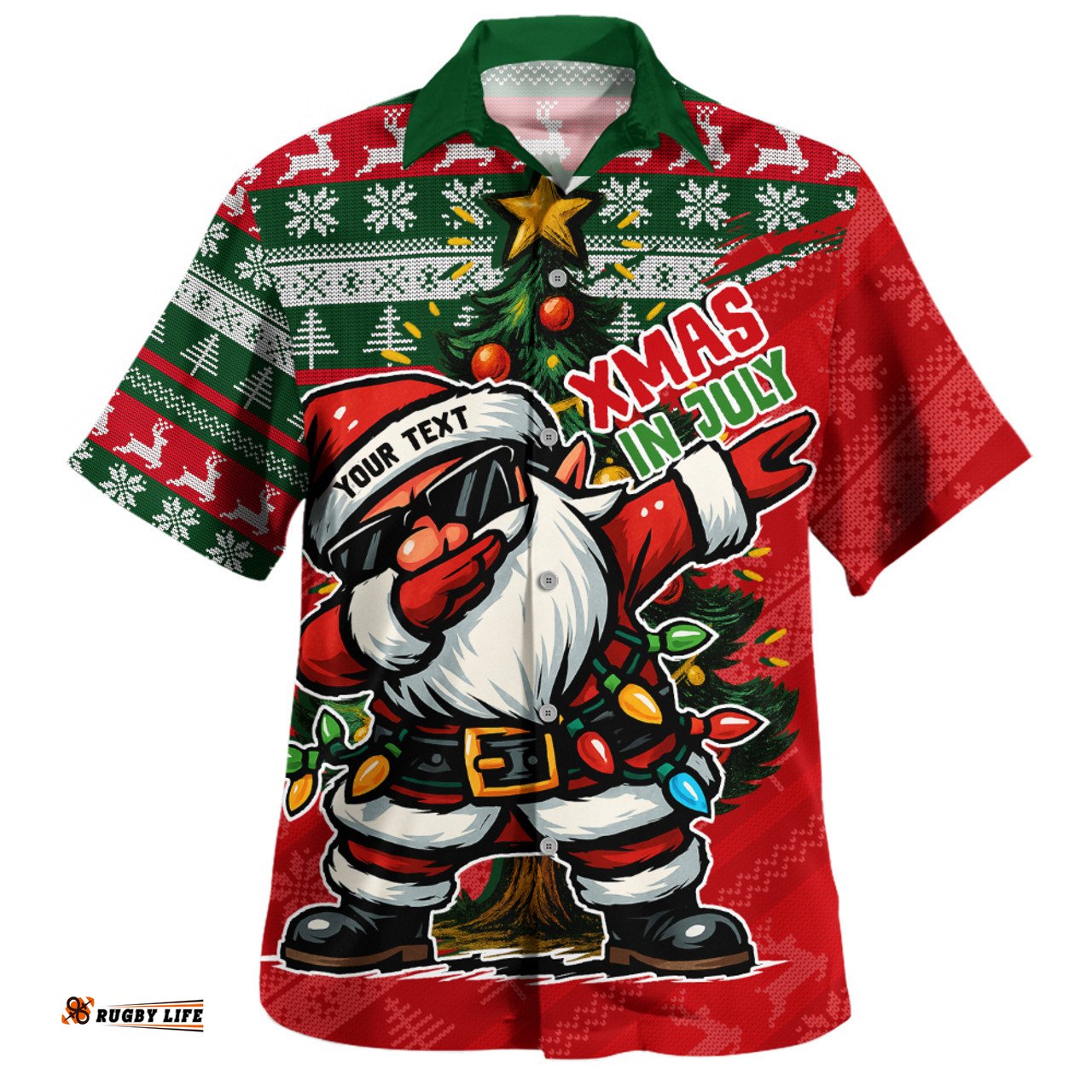 Amazing Aussie Australia Santa Dabs Down Under Xmas In July Edition Hawaiian Shirt