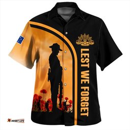 Amazing Aussie Australia Lest We Forget Style In My Heart Hawaiian Shirt