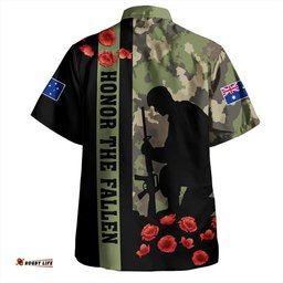 Amazing Aussie Australia Lest We Forget Military Camouflage Simple Style Hawaiian Shirt
