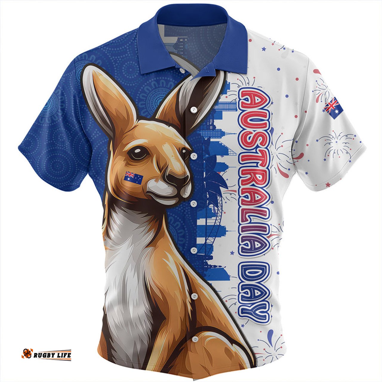 Amazing Aussie Australia Australia Day Spirit Kangaroo Design Hawaiian Shirt