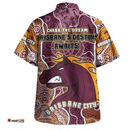 Amazing Aussie Brisbane Broncos Grand Final Custom Custom Brisbane Broncos With Contemporary Style Of Aboriginal Painting  Hawaiian Shirt