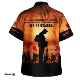 Amazing Aussie Australia We Will Never Forget Hawaiian Shirt