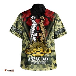 Amazing Aussie Australia Anzac Day Australian Army Camo Patterns Hawaiian Shirt