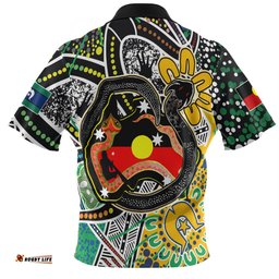 Amazing Aussie Australia Rainbow Serpent Aboriginal Dreamtime Rainbow Serpent Creates Australia Hawaiian Shirt