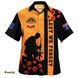 Amazing Aussie Australia Lest We Forget Sunset Simple Style Hawaiian Shirt