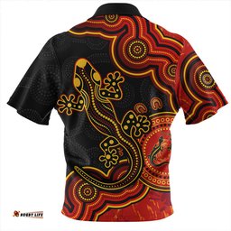 Amazing Aussie Australia Aboriginal Lizard Dreaming Outback Hawaiian Shirt