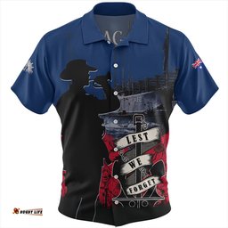 Amazing Aussie Australia Anzac Day Lest We Forget Royal Australian Navy Hawaiian Shirt