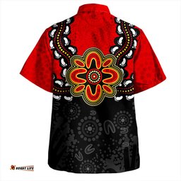 Amazing Aussie Australia Aboriginal Inspired Symbol Pattern Hawaiian Shirt