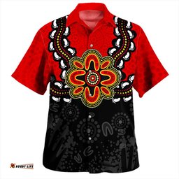 Amazing Aussie Australia Aboriginal Inspired Symbol Pattern Hawaiian Shirt