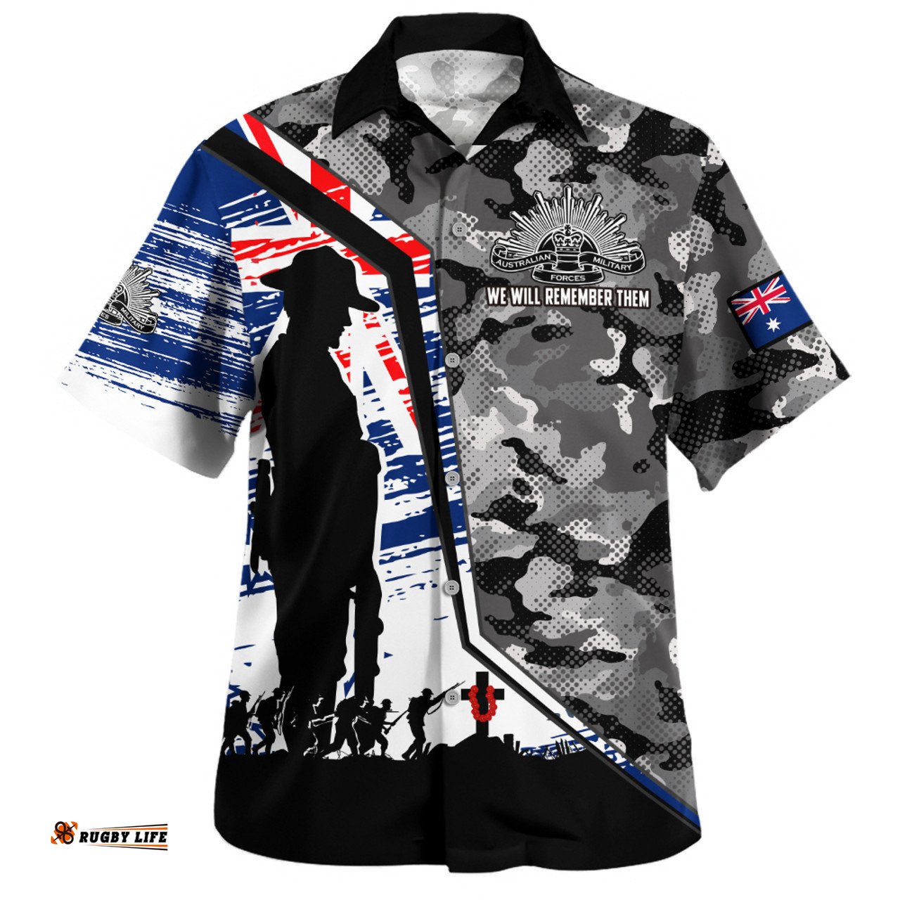 Amazing Aussie Australia Remembrance Day Heroic Soldier Legacy Hawaiian Shirt