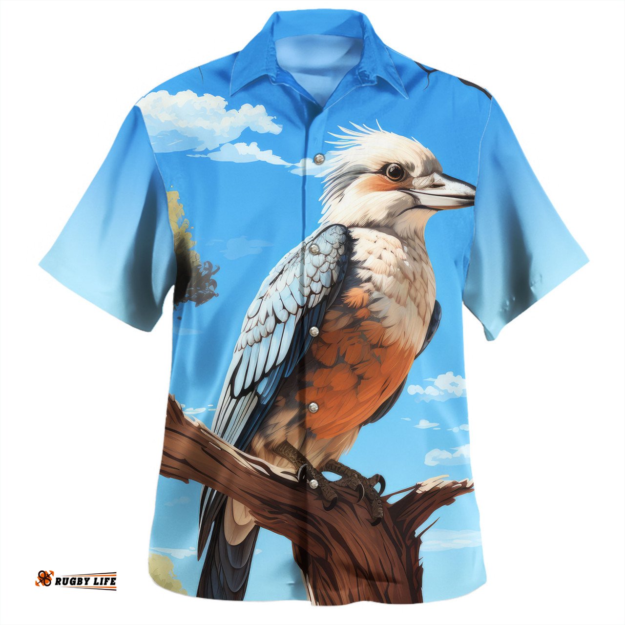 Amazing Aussie Australia Kookaburra Kookaburra With Blue Sky Hawaiian Shirt