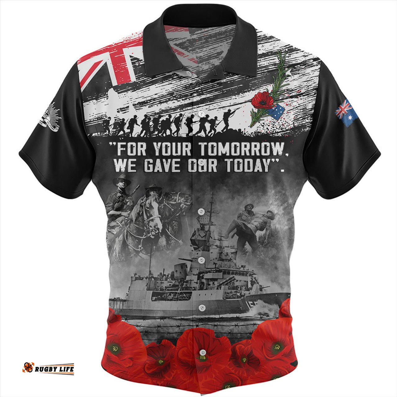 Amazing Aussie Australia We Gave Our Today Anzac Day Memorial Hawaiian Shirt