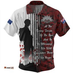 Amazing Aussie Australia Spirit Of Remembrance Day Lest We Forget Red Hawaiian Shirt