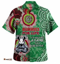 Amazing Aussie Australia Rabbitohs Custom Bunnies for Life Shirt Hawaiian Shirt