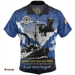 Amazing Aussie Australia Anzac Day Royal Australian Navy Camouflage Style Hawaiian Shirt