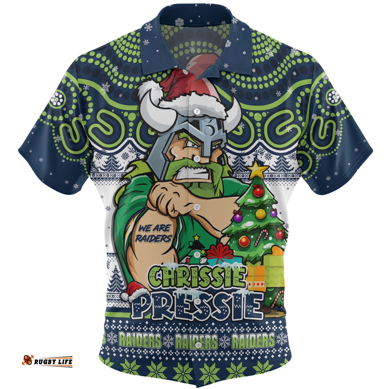 Amazing Aussie Canberra Raiders Aussie Ugly Christmas For Die Hard Fan Supporters Hawaiian Shirt