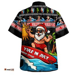 Amazing Aussie Australia Santa's Yule Wave Ride Hawaiian Shirt